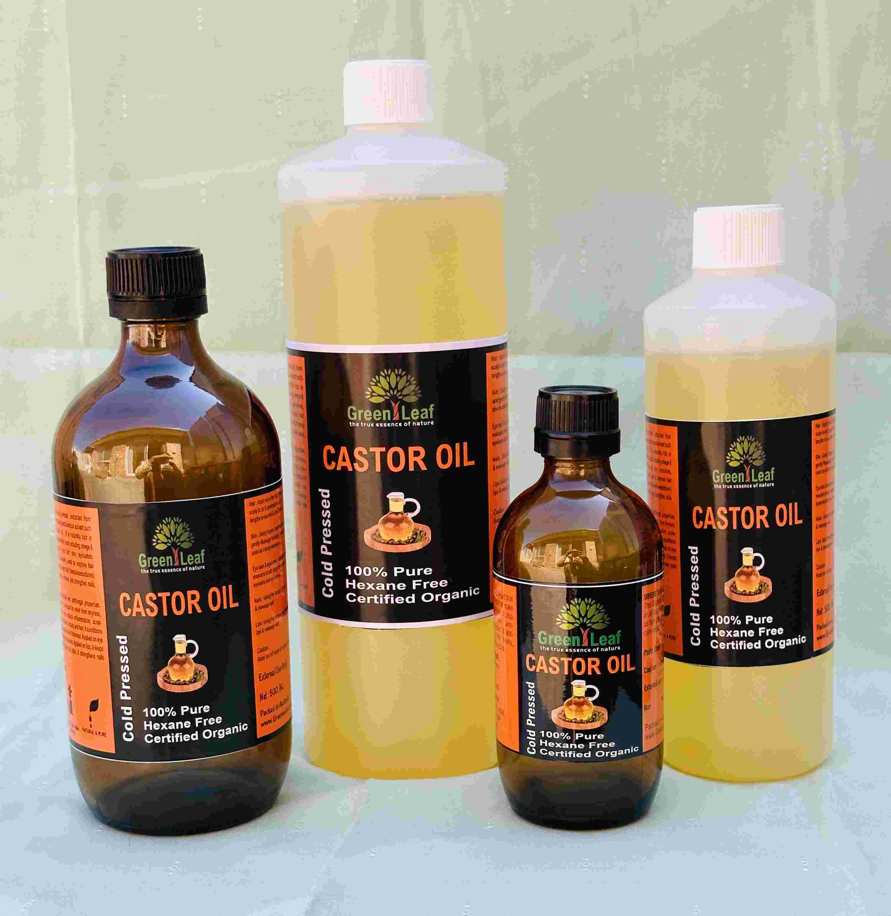 Castor Oil 100 Pure And Natural Cold Pressed Organic Hexane Free